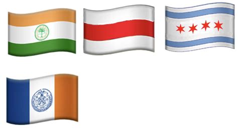 Some Flag Emojis I Made Vexillology