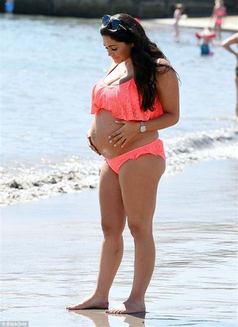 Casey Batchelor Shows Off Blossoming Baby Bump In Lanzarote Daily