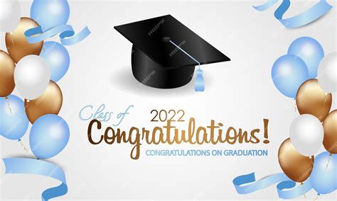 Premium Vector Graduation Greetings 2022 Class Of 2022