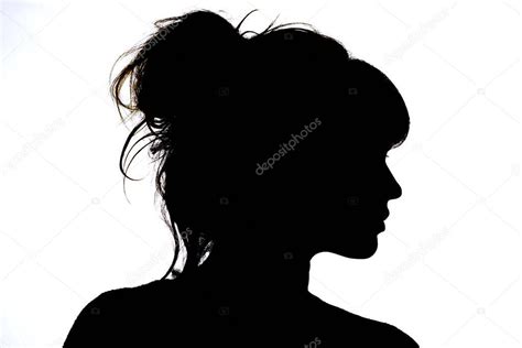 Silhouette Of Beautiful Profile Of Woman Face Concept Beauty And
