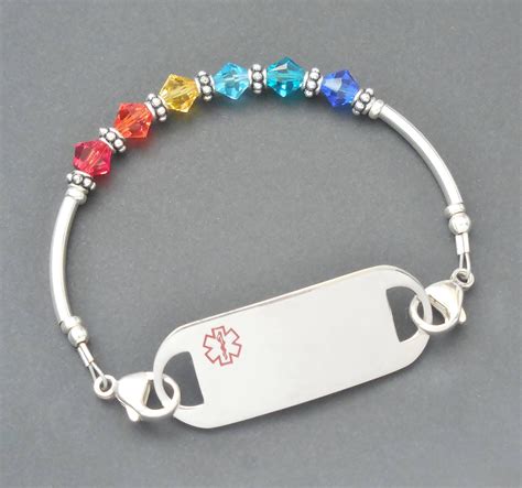 Customizable Medical Id Bracelet Interchangeable Medic Alert Bracelet