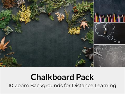 Chalkboard Zoom Background Pack For Teachers And Virtual Etsy
