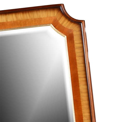 Mahogany And Satinwood Wooden Overmantel Mirror Overmantle Mirrors