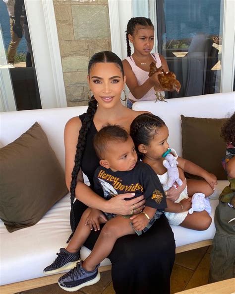 Kim kardashian west revealed in a new instagram post thursday that she and her children were kim kardashian west shared intimate photos of her baptism ceremony with her children in armenia. KIM KARDASHIAN CELEBRATES HER GRANDMA'S BIRTHDAY WITH HER ...