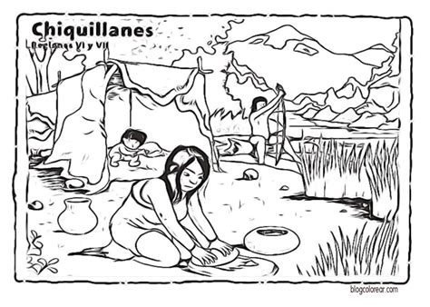 Pueblos Originarios De Chile Para Ni Os Colorear Dibujos Infantiles