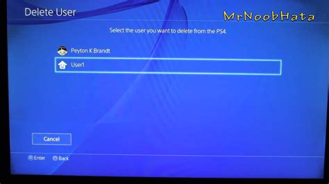 How To Delete Ps4 User Accounts Youtube