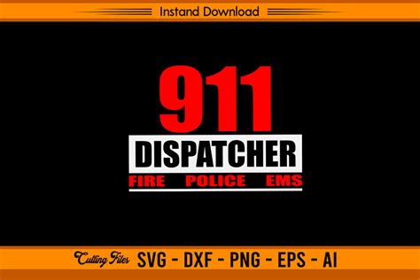 911 Dispatcher Fire Police Ems Graphic By Sketchbundle · Creative Fabrica