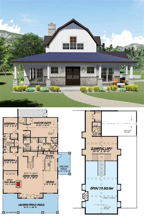 Farmhouse Barn House Floor Plans Home Design Ideas