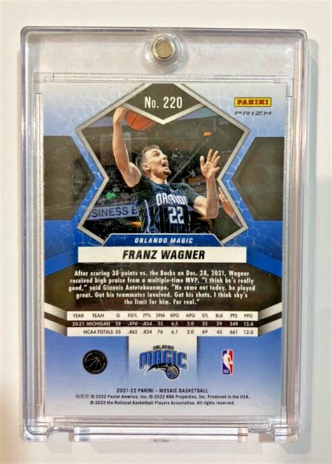 Panini Mosaic Franz Wagner Rookie Blue Prizm Rc Ebay