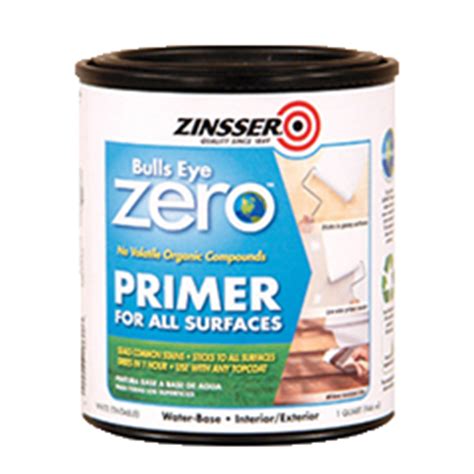 Offers excellent adhesion to glossy surfaces, including glass. Zinsser® Bulls Eye Zero™ Primer-Sealer Product Page