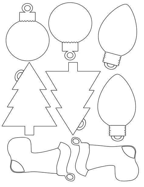 Free Printable Christmas Cutouts Decorations