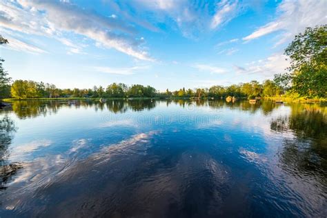 Quiet Lake In The Forest Stock Image Image Of Lake 240631117