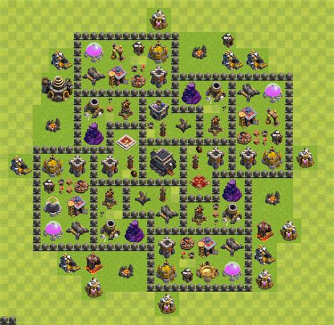 Trophy Defense Base Th9 Clash Of Clans Town Hall Level 9 Base 22