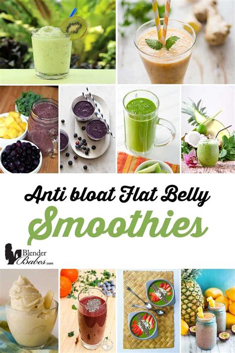 11 Effective Anti Bloat Flat Belly Smoothies Round Up Via Blenderbabes
