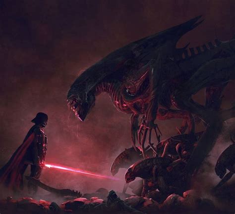 Sith Vs Alien Colorful Paintings Colorful Animal Paintings Animal