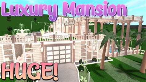 Huge Luxury Summer Beach Mansion Bloxburg Speedbuild Iiimaggieee Youtube Beach Mansion