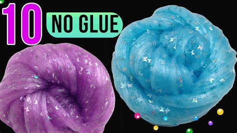 10 No Glue Slimes Testing 10 No Glue Slime Recipes Youtube