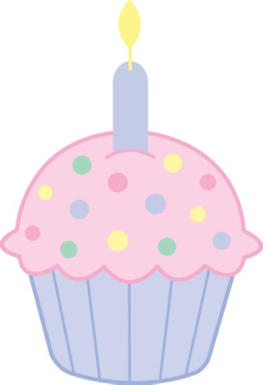 Cute Pink Birthday Cupcake Free Clip Art Birthday Cupcakes Pink