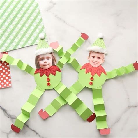 Paper Elf Craft 🎄 ️💚 These Wiggly Elves Are The Cutest Christmas Craft
