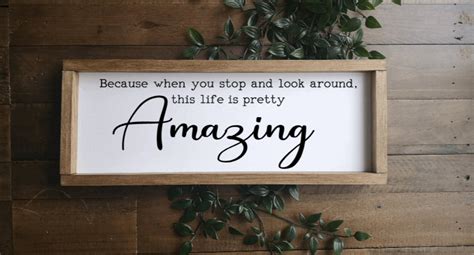 Amazing Sign Life Is Pretty Amazing Framed Wooden Sign Home Etsy