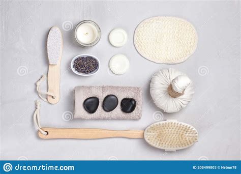 Set Of Traditional Spa Products Stock Image Image Of Soap Care 208499803