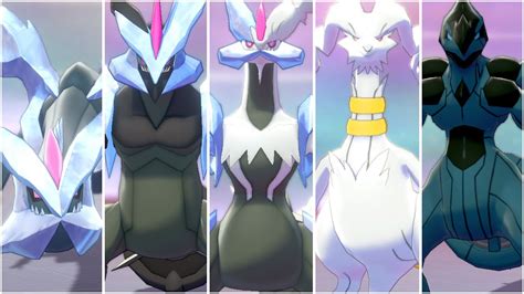 Full Kyurem Forms Fusion Team Shiny Kyurem White And Black Reshiram