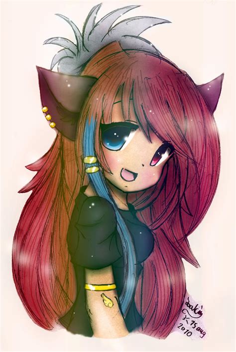 Rainbow Cat Girl By Joakaha On Deviantart