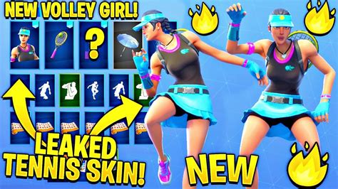Leaked Volley Girl Showcase With All New Emotes Fortnite