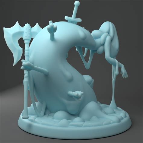 sexy female slime ooze monster dandd 3d resin printed 28mm etsy uk