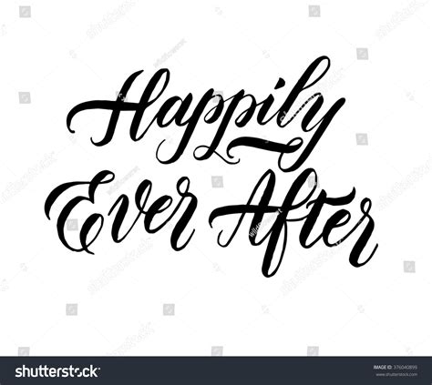 Happily Ever After Hand Drawn Element Stock Vector 376040899 Shutterstock