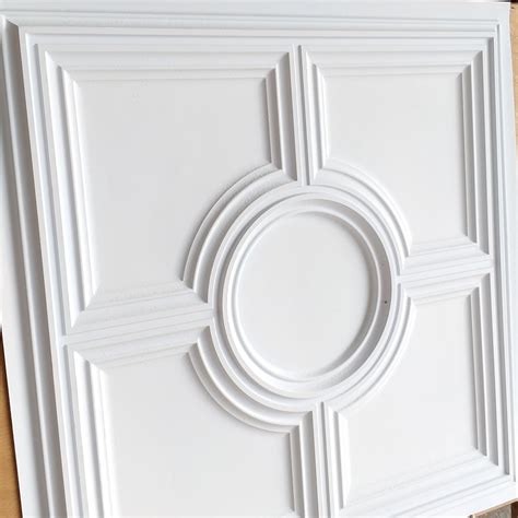 Ceiling Tile Faux Tin White Color Pl37 10tiles Lot Etsy Uk