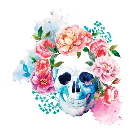 Clipart Skull Watercolor Clipart Skull Watercolor Transparent Free For