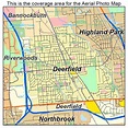 Aerial Photography Map of Deerfield, IL Illinois