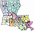 Louisiana Map With Parishes | semashow.com