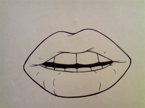 Simple Lips Drawing Simple Mouth Drawing Best Photos Of Simple Lips