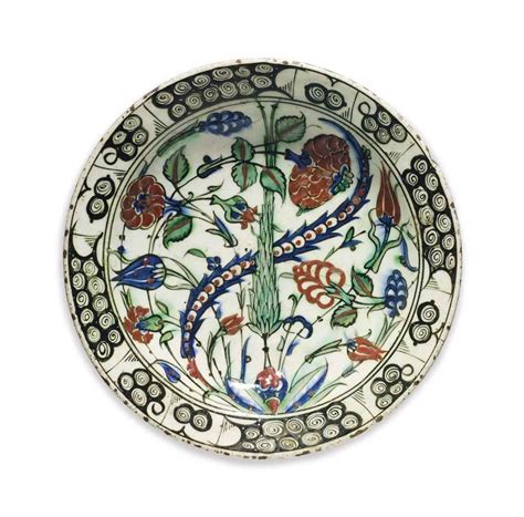 An Iznik Pottery Dish Turkish Tiles Virtual Museum Glazes For Pottery