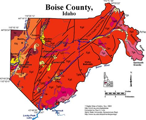 Geologic Map Of Boise County