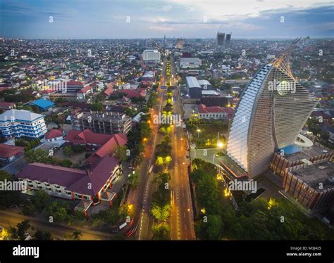Makassar City Early In The Morning Stock Photo Alamy