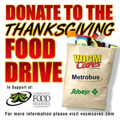 Vocm Cares Thanksgiving Food Drive Is Back Vocm Cares Foundation