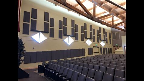 Acoustic Panels And School Auditorium Sound Youtube