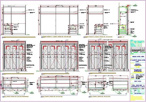 Wardrobe Detail And Section Dwg Files Cadbull