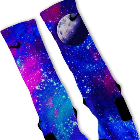 galaxy moon custom nike elite socks fresh elites