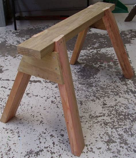 How To Make A Saw Horse Woodwork Workbenches And Sawhorses In 2019