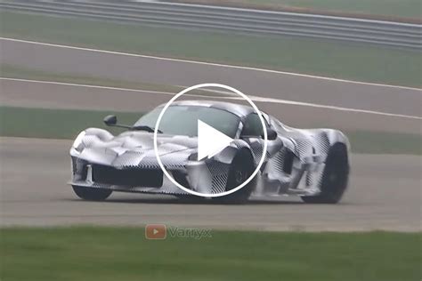 Laferraris V12 Hypercar Replacement Hits The Track Carbuzz