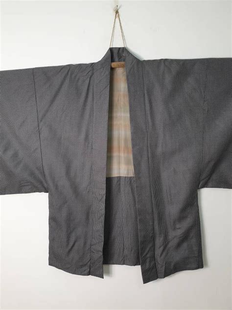 Japanese Mens Haori Montsuki Kimono Japan Traditional Clothing Etsy