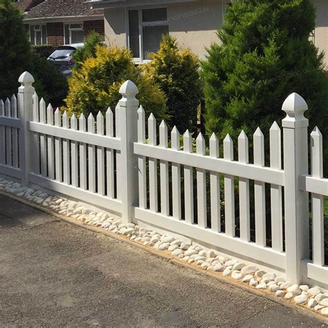 Scalloped 6 Ft W X 4 Ft H Picket Fence Panel Picket Fence Panels