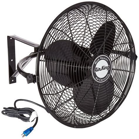 The wall control is able to control the speed of your fan as well as control the lights of the ceiling fan with on, off and dimming options. Air King 9020 1/6 HP Industrial Grade Wall Mount Fan, 20 ...