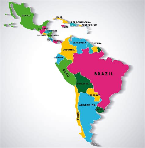 Central And South America Map In Spanish United States Map