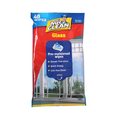 Glass Cleaning Wipes 40pk Mr Clean