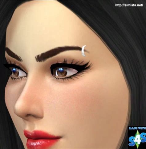 Simista Eye Brow Piercing Sims 4 Downloads Upper Lip Piercing